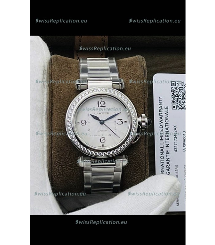 Pasha De Cartier Swiss Automatic 1:1 Mirror Quality 35MM Replica Watch 