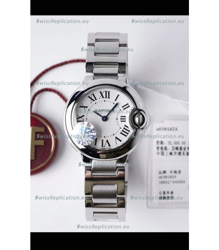 Ballon De Cartier Swiss Quartz 1:1 Mirror Quality 28MM in Steel Casing