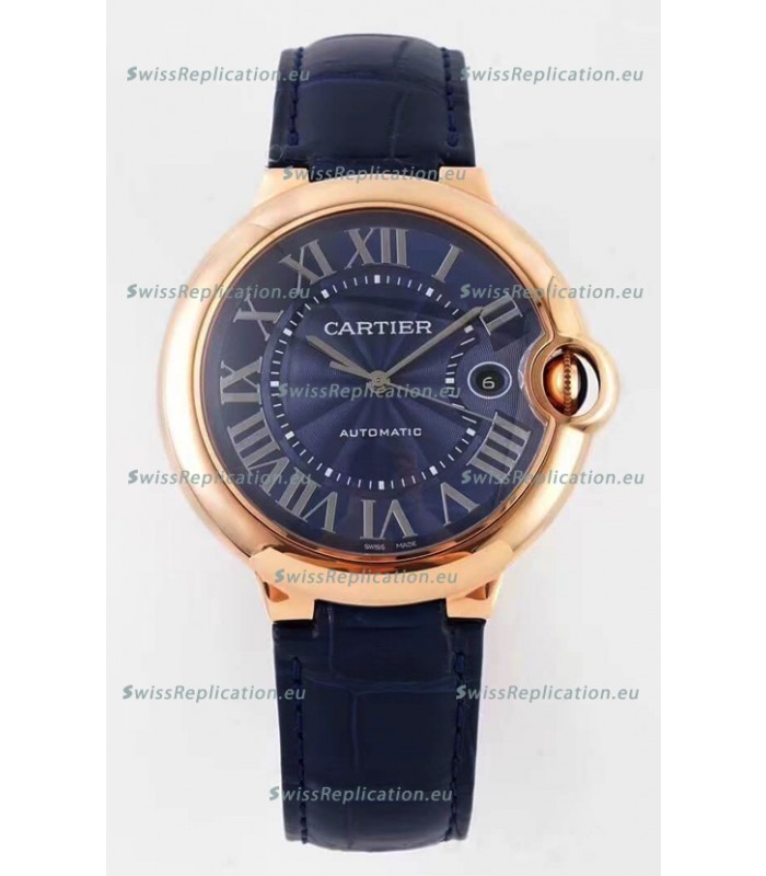 Ballon De Cartier Swiss Automatic 1:1 Mirror Quality 42MM in Rose Gold Casing