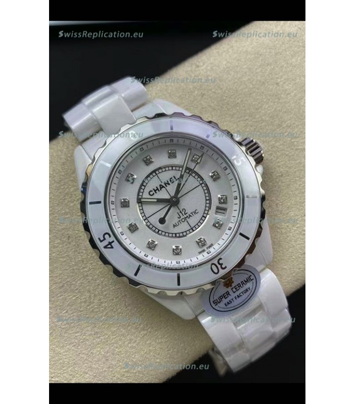 Chanel J12 38MM White Ceramic Case Watch Automatic 1:1 Mirror Replica Watch