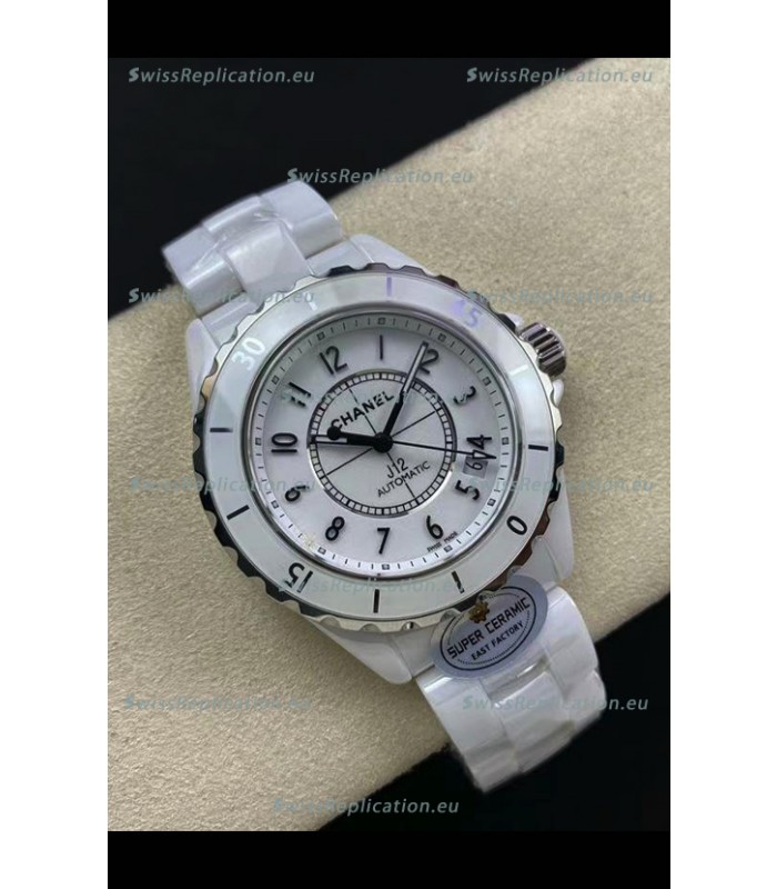 Chanel J12 38MM White Ceramic Case Watch Automatic 1:1 Mirror Replica Watch