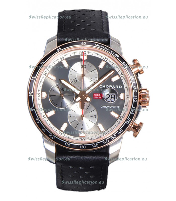 Chopard Mille Miglia GTA Chronograph Two Tone 1:1 Mirror Replica - Steel Dial 