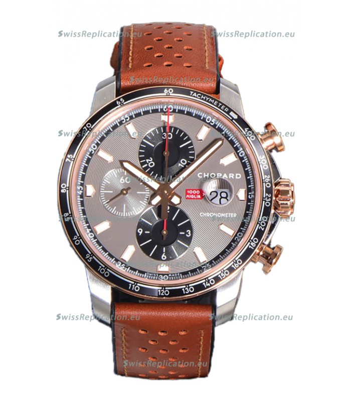 Chopard Mille Miglia GTA Chronograph Two Tone 1:1 Mirror Replica - Grey Dial 