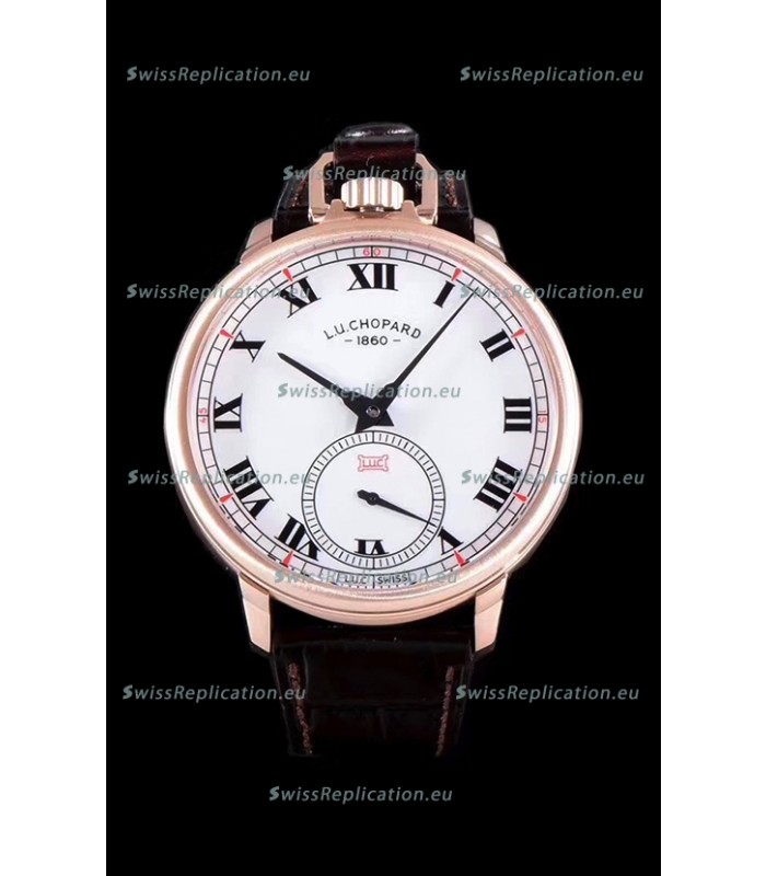 Chopard Louis-Ulysse The Tribute Rose Gold White Dial Swiss Watch