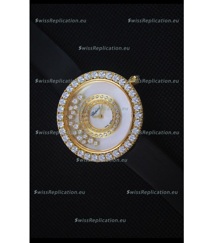 Chopard Happy Dreams 36MM Black Strap in White Dial