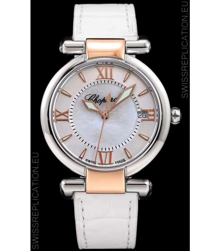Chopard Imperiale White Dial Swiss Automatic Replica Watch in 904L Steel 
