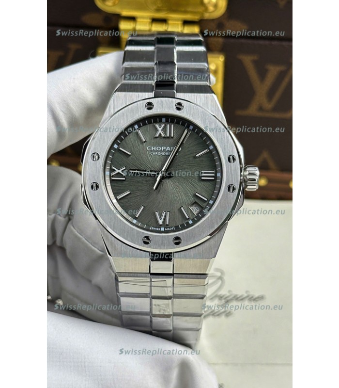 Chopard Alpine Eagle Stainless Steel Grey Dial Super Clone Replica Watch 