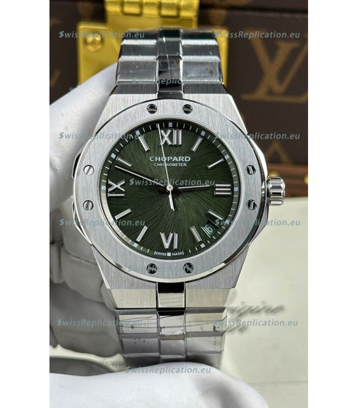 Chopard Alpine Eagle Stainless Steel Green Dial Super Clone Replica Watch 