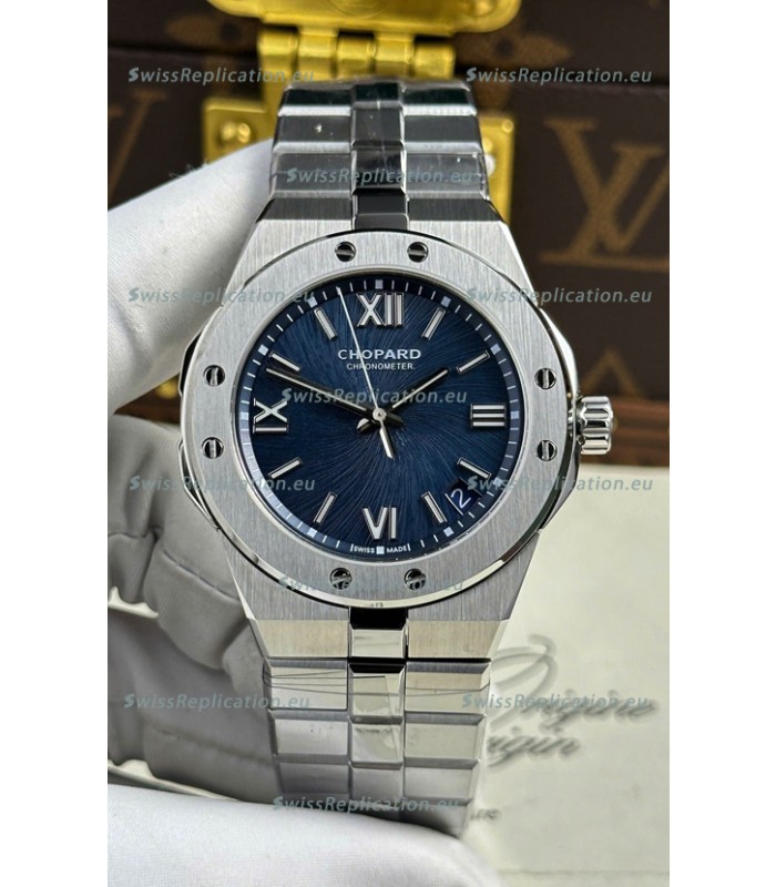 Chopard Alpine Eagle Stainless Steel Blue Dial Super Clone Replica Watch 