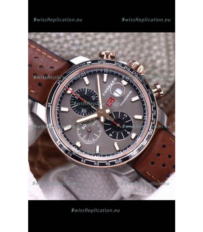 Chopard Classic Racing Chronograph 1:1 Mirror Replica Watch in Steel Casing - Grey Dial 