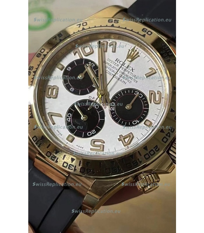 Rolex Cosmograph Daytona 116528 Yellow Gold Original Cal.4130 Movement - 904L Steel Watch