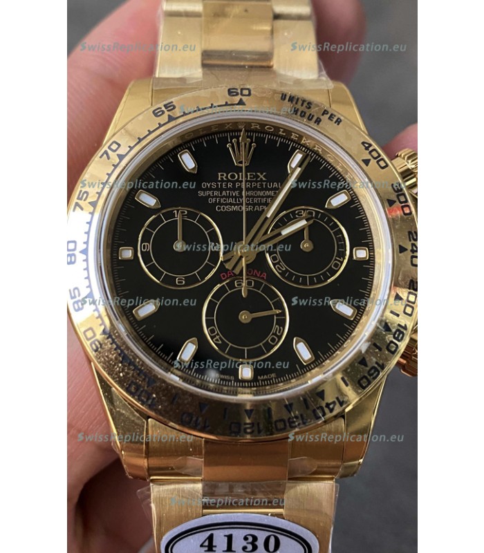 Rolex Cosmograph Daytona 116508 Yellow Gold Original Cal.4130 Movement - Improved Ultimate 904L Steel Watch