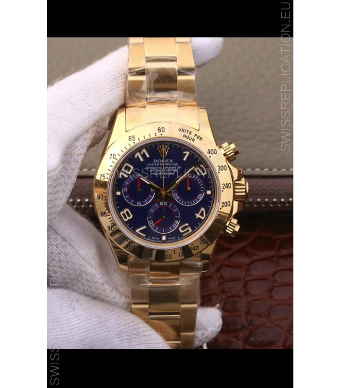 Rolex Cosmograph Daytona 116508 Yellow Gold Original Cal.4130 Movement - 904L Steel Watch