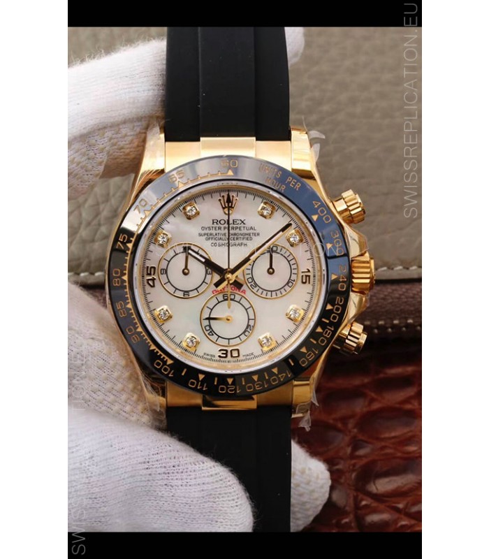 Rolex Cosmograph Daytona 116508 Yellow Gold Original Cal.4130 Movement - 904L Steel Watch