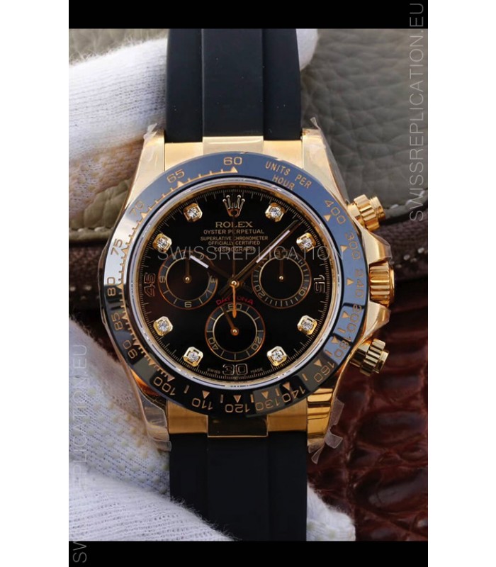 Rolex Cosmograph Daytona 116508 Yellow Gold Original Cal.4130 Movement - 904L Steel Watch