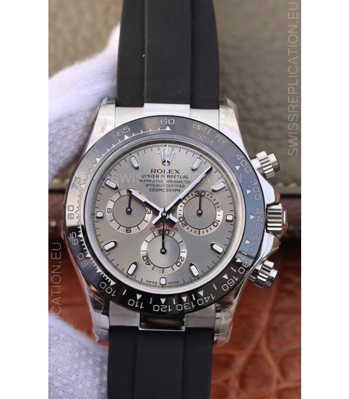 Rolex Cosmograph Daytona 116509 White Gold Original Cal.4130 Movement - 904L Steel Watch