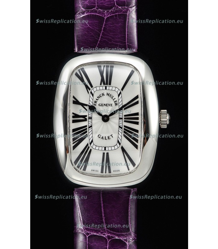 Franck Muller Galet Ladies Swiss Quartz Purple Strap Watch