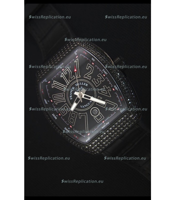 Franck Muller Vanguard Swiss Replica Watch in PVD Coated Case