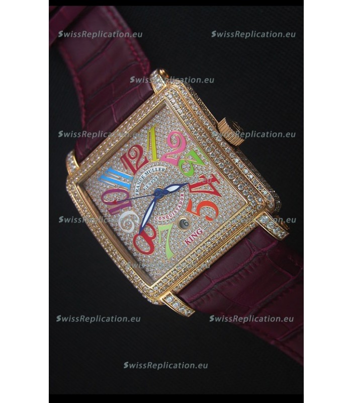 Franck Muller Conquistador King Automatic Crazy Colors Swiss Replica Watch 