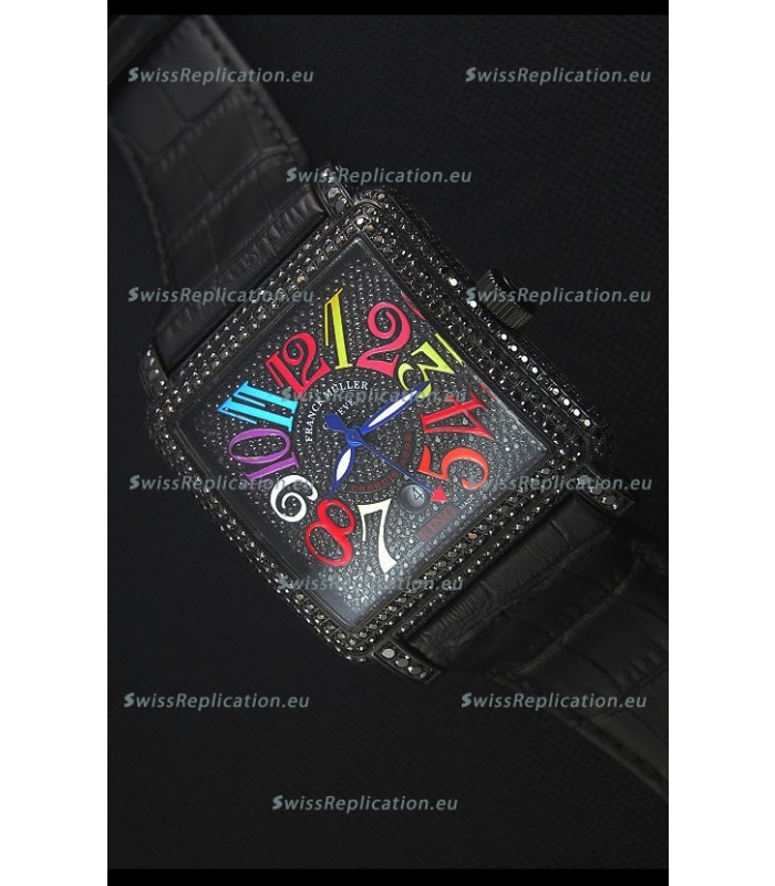Franck Muller Conquistador King Automatic Crazy Colors Swiss Replica Watch PVD Case