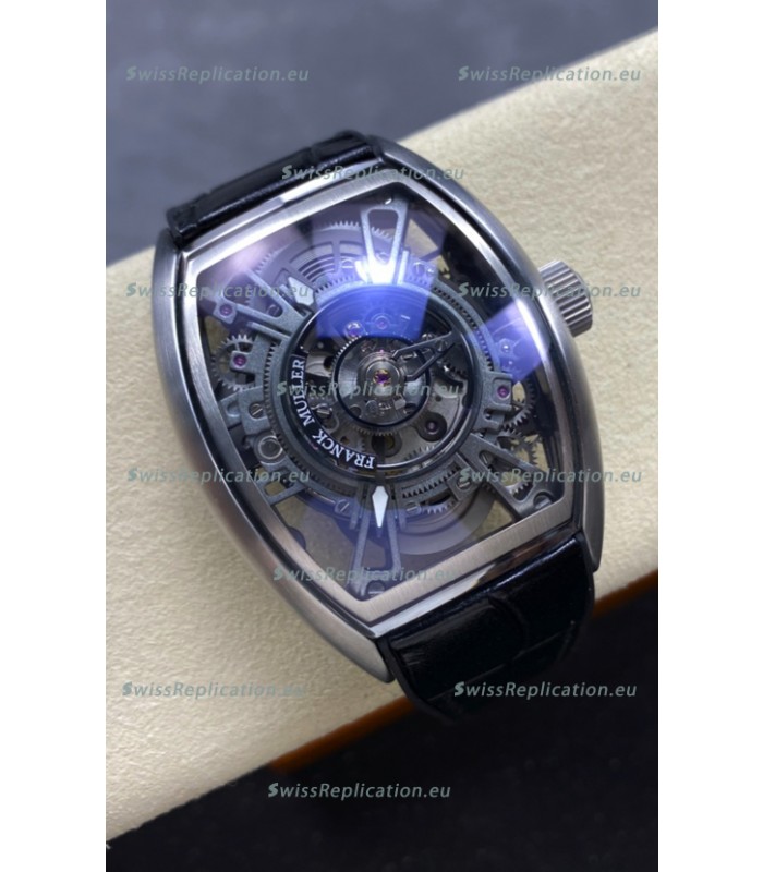 Franck Muller Curvex Grand Central Tourbillon Stainless Steel Watch in 1:1 Mirror Replica Watch