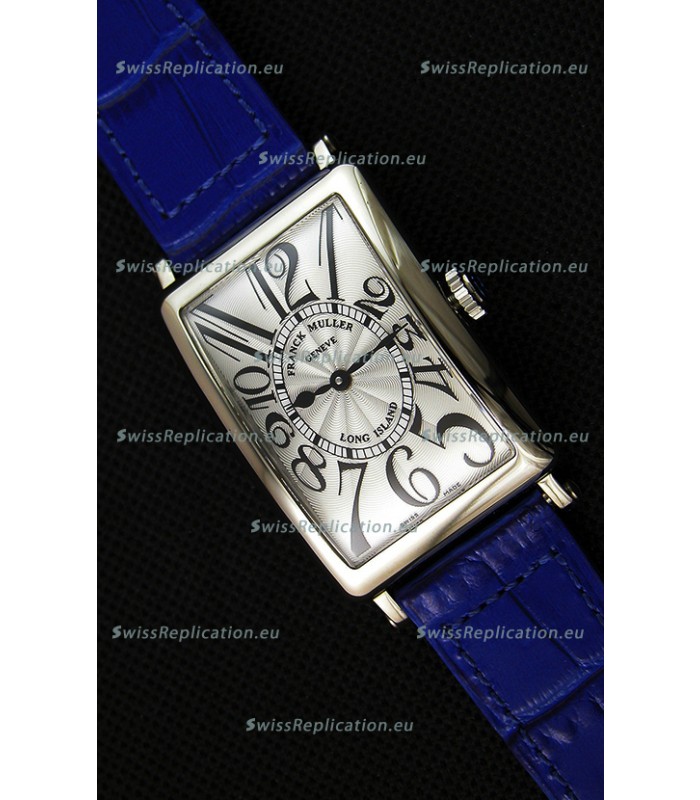 Franck Muller Long Island Ladies Replica Watch in Swiss Quartz Movement Blue Strap 