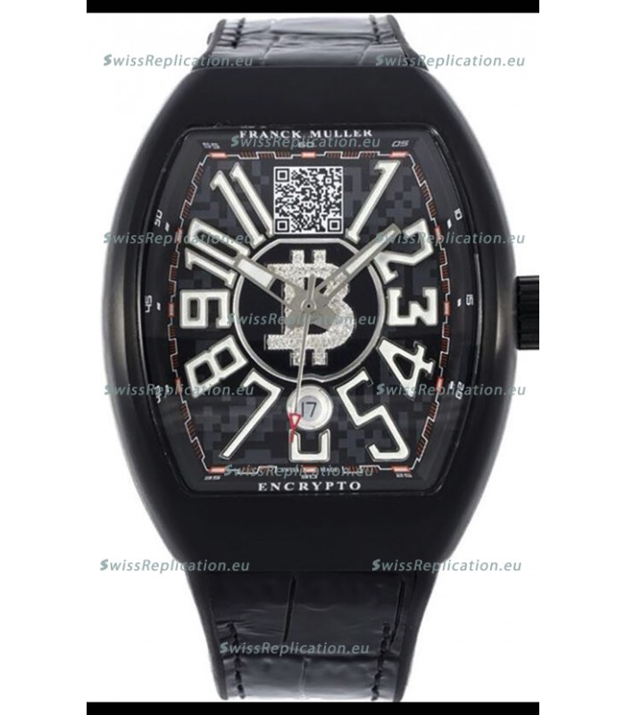 Franck Muller Vanguard Encrypto BTC V45 PVD Casing Swiss Replica Watch