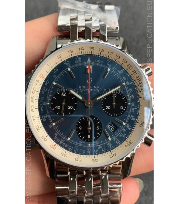 Breitling Navitimer 1 B01 Chronograph Edition 43MM - Bllue Dial 904L 1:1 Mirror Replica Watch