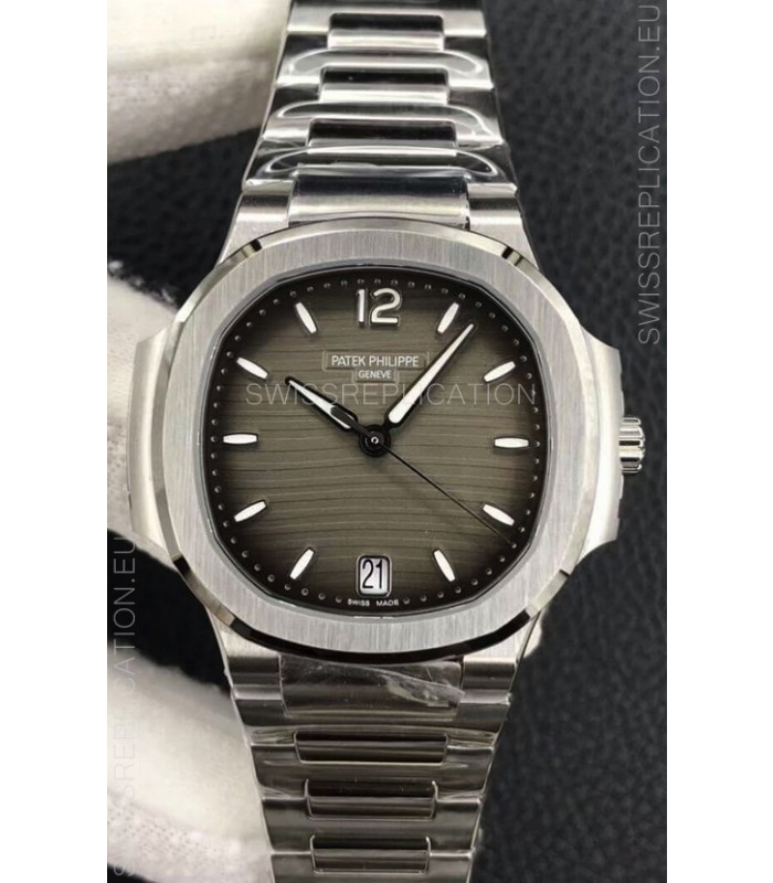 Patek Philippe Nautilus 7118/1A-011 35MM 1:1 Mirror Swiss Replica Watch in Brown Dial 