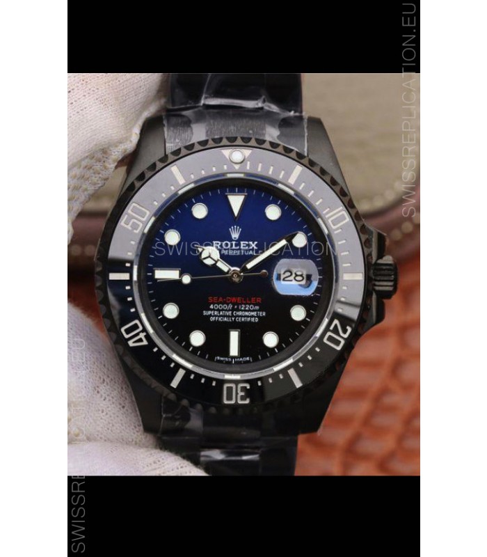 Rolex SeaDweller Deep-Sea Blue-Black Gadient Dial in 1:1 Mirror Quality - PVD Casing