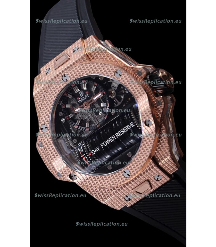 Hublot Big Bang MP-11 Power Reserve 3D Gold Carbon Replica Watch