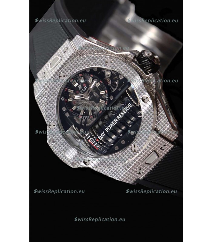 Hublot Big Bang MP-11 Power Reserve 3D Steel Carbon Replica Watch