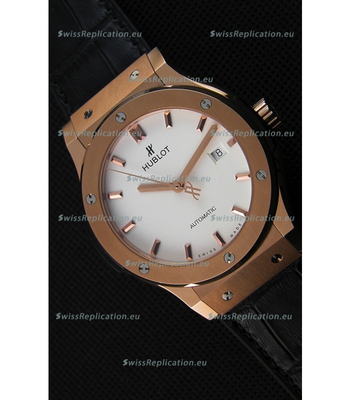 Hublot Classic Fusion King Gold Opalin Swiss Replica Watch - 1:1 Mirror Replica