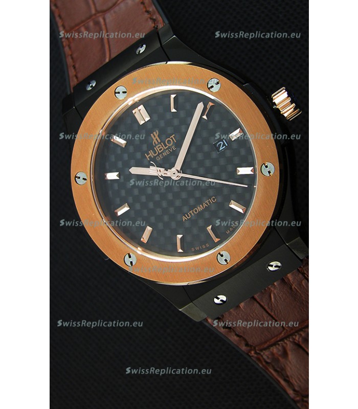 Hublot Classic Fusion Ceramic King Gold Swiss Replica Watch - 1:1 Mirror Replica