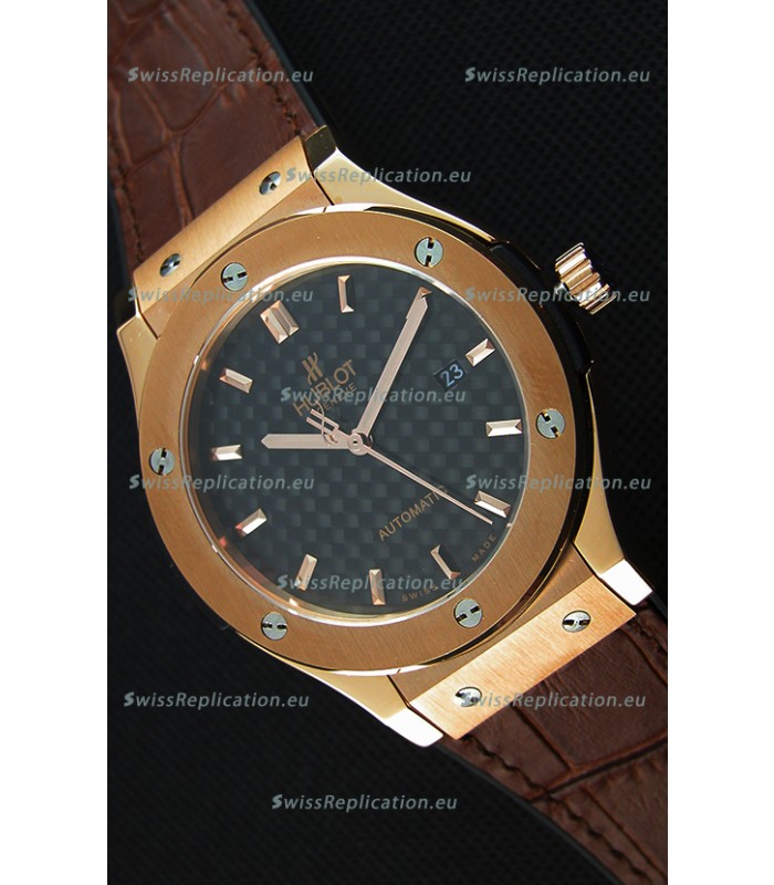 Hublot Classic Fusion King Gold Swiss Replica Watch - 1:1 Mirror Replica