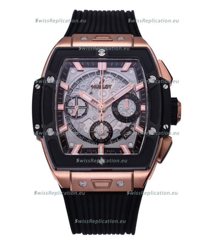 Hublot Spirit of Bang Rose Gold Casing Ceramic Bezel - 42MM Swiss Replica