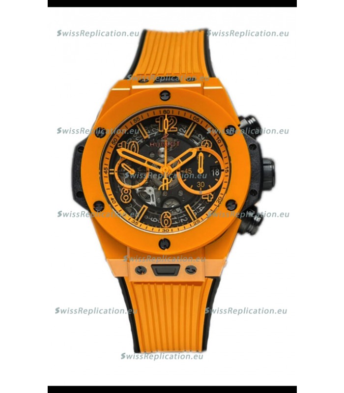 Hublot Spirit of Bang Orange Magic Edition Watch in Ceramic Casing - 42MM Swiss Replica