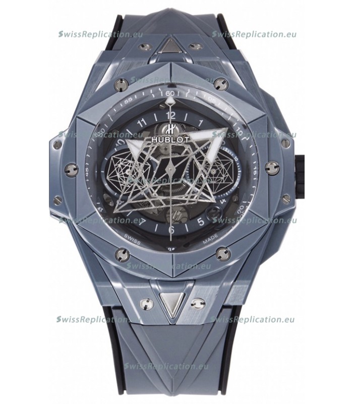 Hublot Big Bang UNICO Sang Bleu II Grey Ceramic 1:1 Mirror Quality Swiss Replica Watch