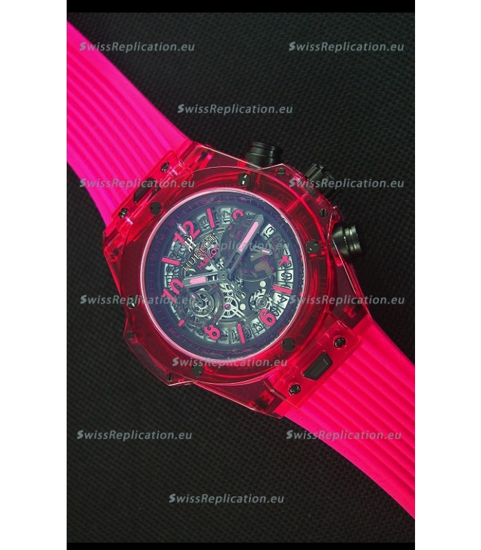 Hublot Big Bang Unico Red Sapphire Quartz Replica Watch 45MM