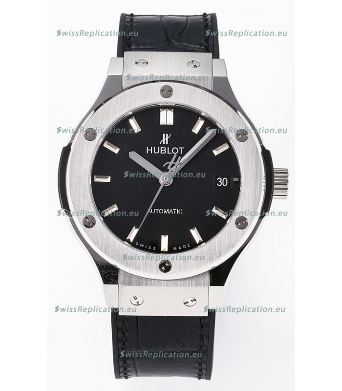 Hublot Super Clone Classic Fusion Titanium 38MM 1:1 Mirror Replica Watch Black Dial