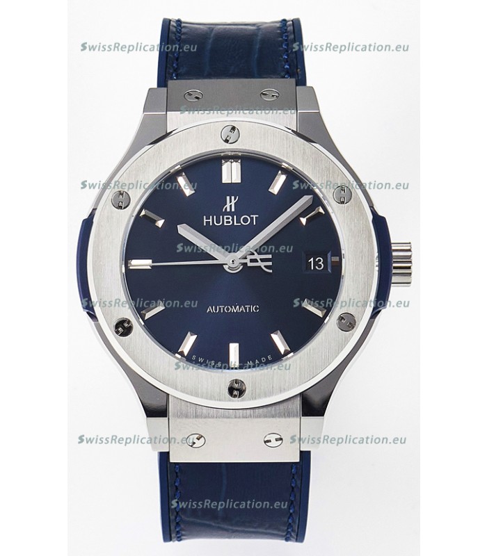 Hublot Super Clone Classic Fusion Titanium 38MM 1:1 Mirror Replica Watch Blue Dial