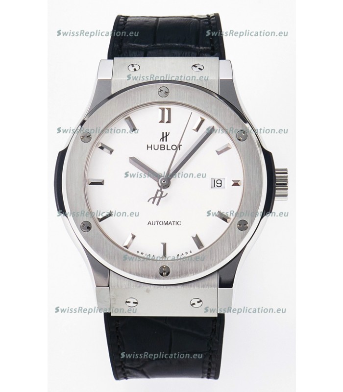 Hublot Super Clone Classic Fusion Titanium 42MM 1:1 Mirror Replica Watch White Dial