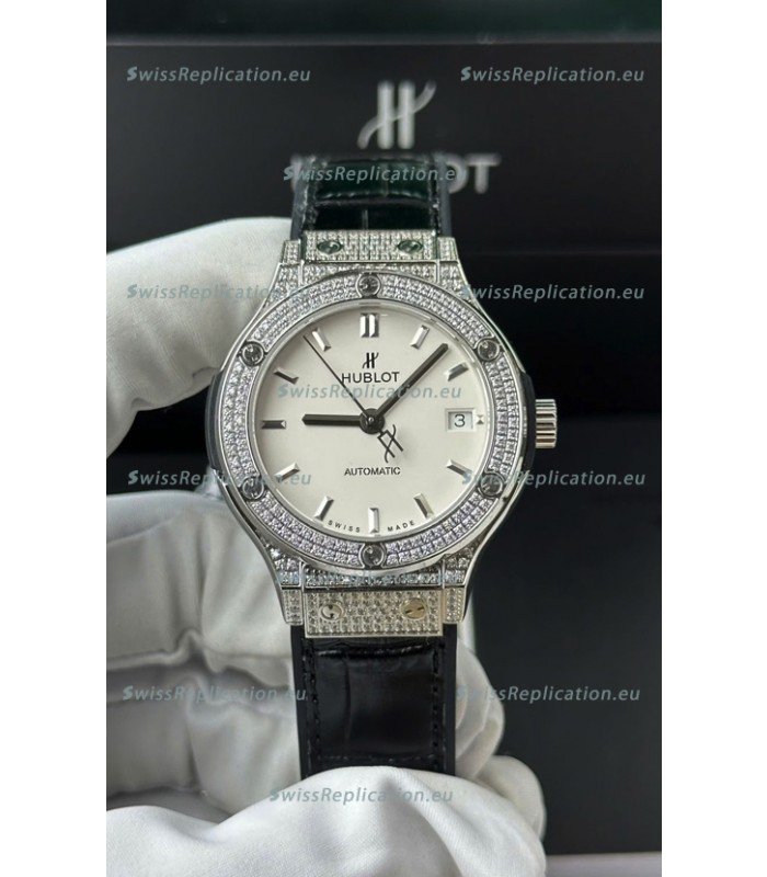 Hublot Super Clone Classic Fusion Titanium 38MM 1:1 Mirror Replica Watch White Dial