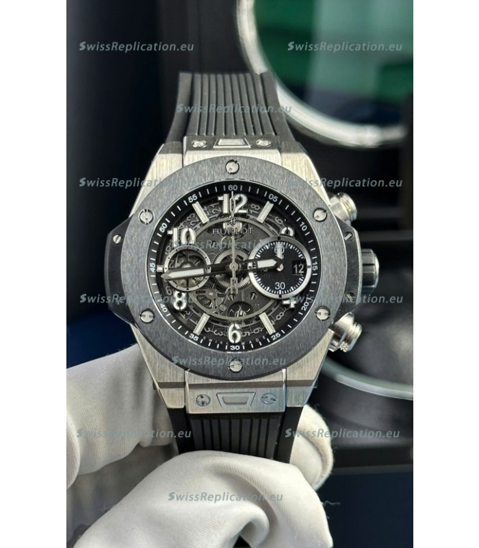 Hublot Super Clone Unico Titanium Watch in Ceramic Bezel 42MM 