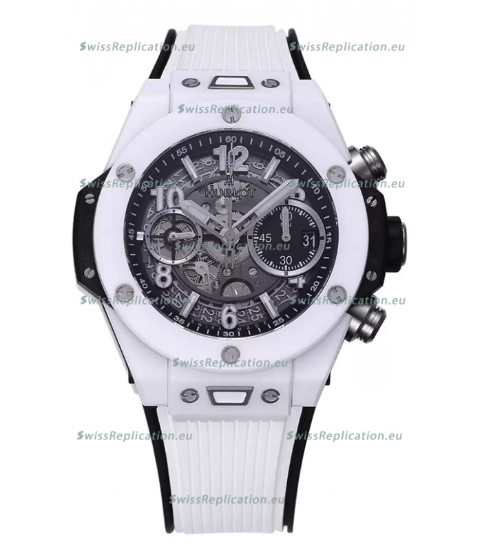 Hublot Big Bang Unico White Ceramic Casing 1:1 Mirror Edition Swiss Replica Watch