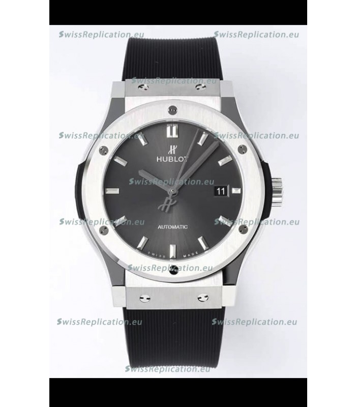 Hublot Classic Fusion Steel Grey Dial 42MM Swiss Replica Watch 1:1 Mirror Quality