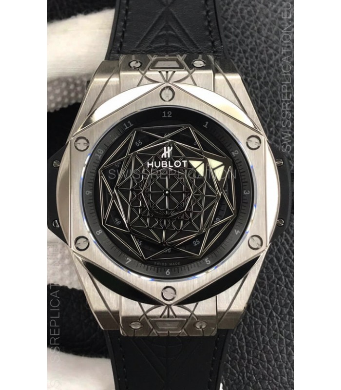 Hublot Big Bang Sang Bleu Stainless Steel 1:1 Mirror Replica Edition - 45MM 