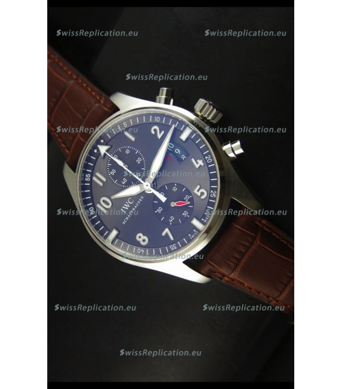 IWC IW387802 Pilot Chronograph 1:1 Mirror Replica with Leather Strap