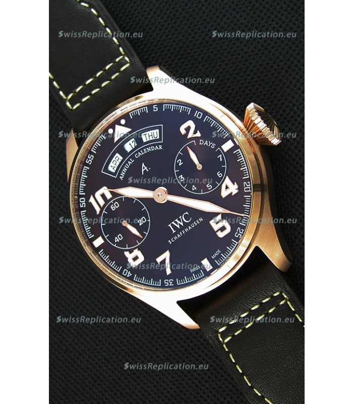 IWC Big Pilot Annual Calender Antoine de Saint Exupéry Brown Dial IW502706 1:1 Mirror Replica