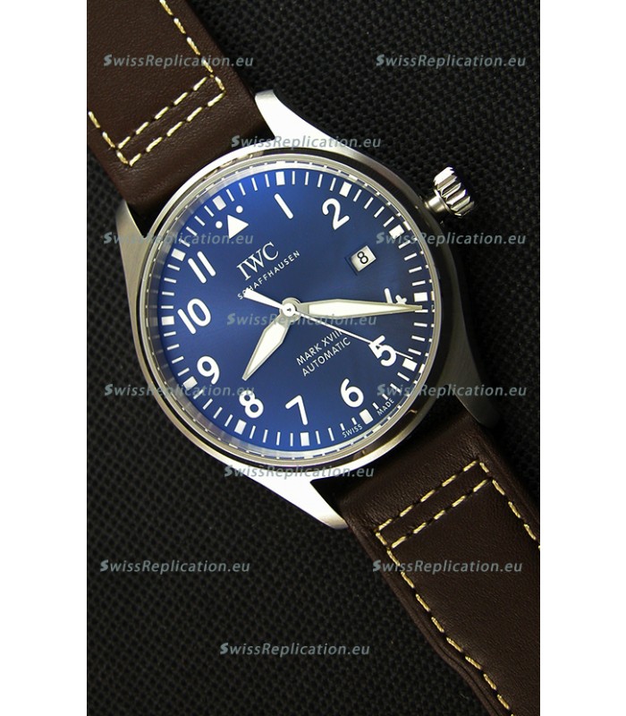 IWC Pilot's MARK XVIII IW327010 Steel Blue Dial Le Petit Prince Swiss Replica Watch 1:1 Mirror Edition